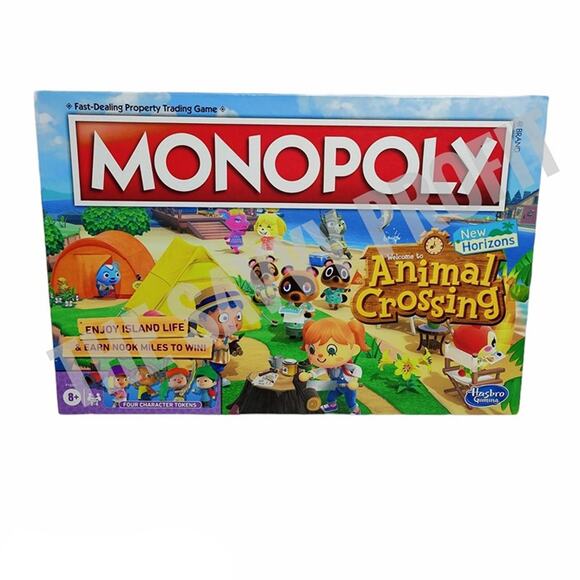 Monopoly Animal Crossing Animated Board Game New Horizons Edition Brand New - Picture 1 of 4